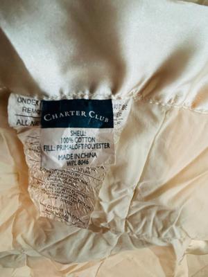 FULL SIZED BEDDING AND KING DOWN BLANKET