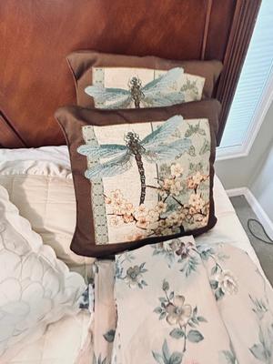FULL SIZED BEDDING AND KING DOWN BLANKET
