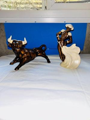 BULL FIGHTER AND BULL