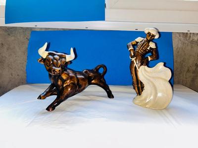 BULL FIGHTER AND BULL