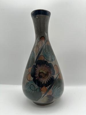 Mexican Hand Painted Pottery Vase