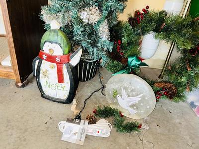 CHRISTMAS SWAG, TREE, AND MORE!
