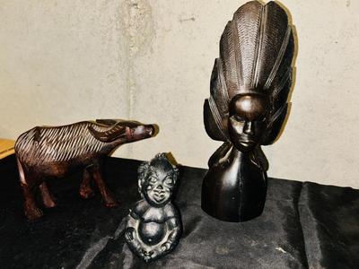 HAND CARVED IN FREE TANGANYIKA