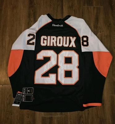 Authentic New Reebok Center Ice Clark Giroux Philadelphia Flyers NHL Jersey Sz 48