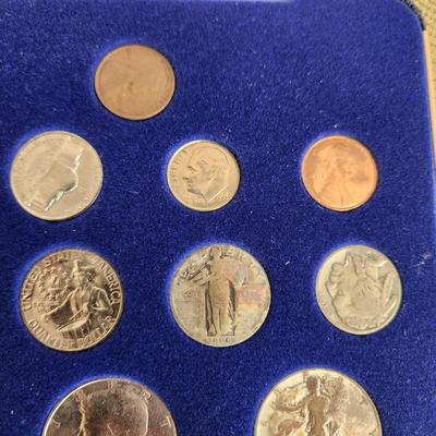 United States Coins of the 20th century in Case Many Silver