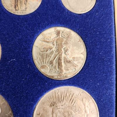 United States Coins of the 20th century in Case Many Silver
