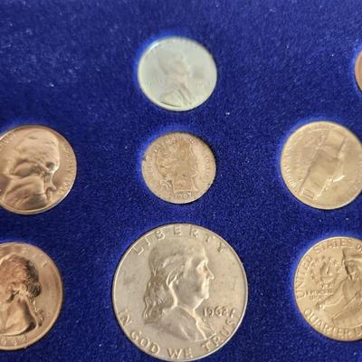United States Coins of the 20th century in Case Many Silver