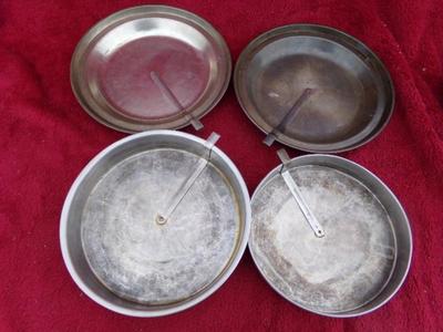 2+2. Cake & pie baking tins w/built in tool to cut baked good loose