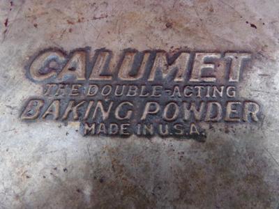 VTG - a pair of “Calumet” baking powder layer cake baking pans.