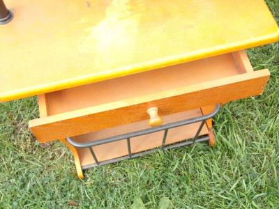 VTG reading table for next to your chair. Has a swing arm lamp, and