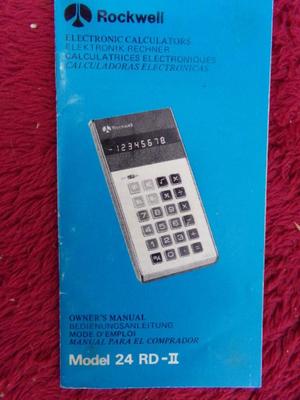 A driver set in case and a Rockwell calculator. Both in the OEM boxes.