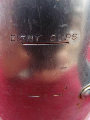 VTG 8 cup stove top coffee percolator made by CookQueen.