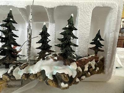 Dept 56 Village Pine Point Pond w Box