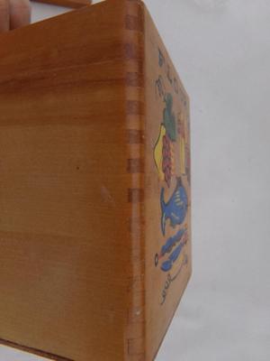 Nesting wooden canisters, set 4. Very nicely constructed of hardwood.