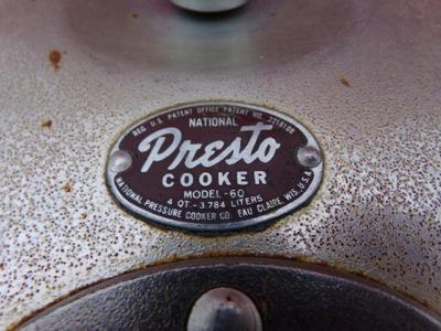 PRESTO Cooker mod. 60, small pressure cooker, For fast food cooking