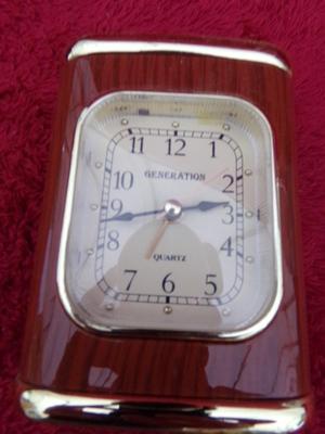 A couple of battery operated table top clocks.