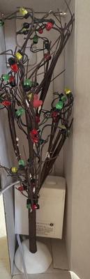 Department 56 Village Accessories "Lighted Christmas Bare Branch Tree" in Box