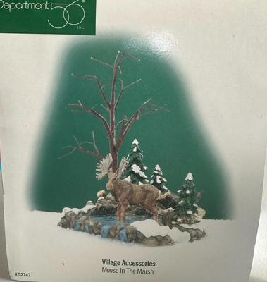 Dept 56 Village Accessories. "Moose in the Marsh"