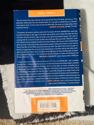 BRONCOS AND CU BUFFS GEAR ALONG WITH A BRONCO BOOK
