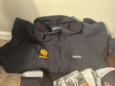 BRONCOS AND CU BUFFS GEAR ALONG WITH A BRONCO BOOK