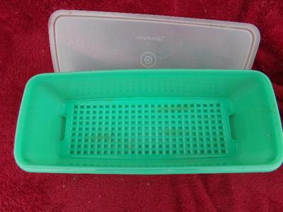 Pile #5 of plastic kitchenware in a big box.