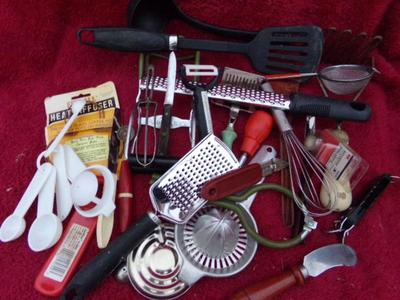 And another box of kitchen tools & implements.