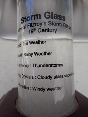 19th Century tech. Admiral Fitzroy’s Storm Glass. Weather forecasting device.