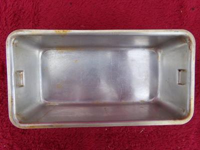 Group of 4 small metal bread baking pans, 2 Bake King, 2 generic.