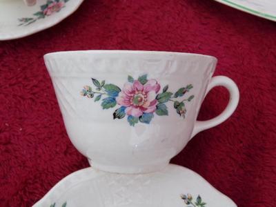VTG/antique Homer Laughlin china coffee set Goes nicely w/lot #420