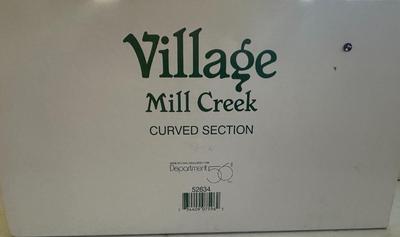 Dept 56 "Curved Section". Village Mill Creek. Set of 2 Boxes