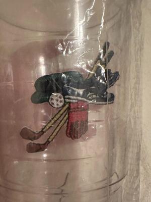 Golfer's Lot: 6 Baseball Caps, Books, Nike Shirt, Binoculars AND Tervis Tumbler (New) (B3)