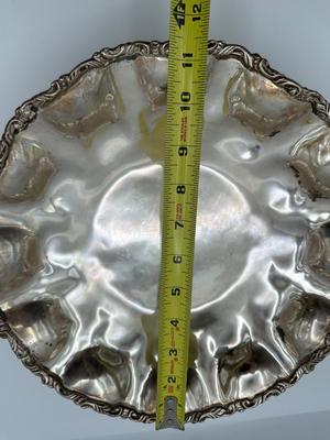 Mexican Sterling Footed Scalloped Bowl