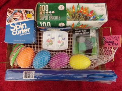 The odd lot assortment of items.