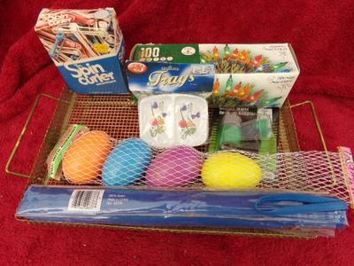 The odd lot assortment of items.