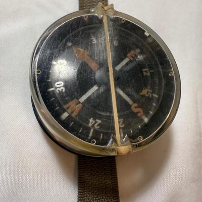 Kalart Co. Wrist Compass plus Pre-WWII Era French Coins & More Militaria (K-HS)
