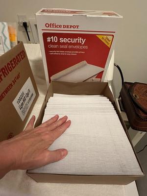 Lot: Envelopes, Hanging File Folders, and Photo Paper (B3)