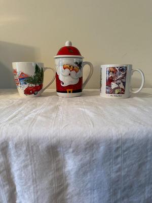 Christmas Mugs: 12 Mikasa Happy Holidays Japan + 7 Others (DR)