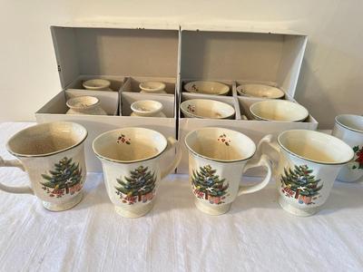 Christmas Mugs: 12 Mikasa Happy Holidays Japan + 7 Others (DR)