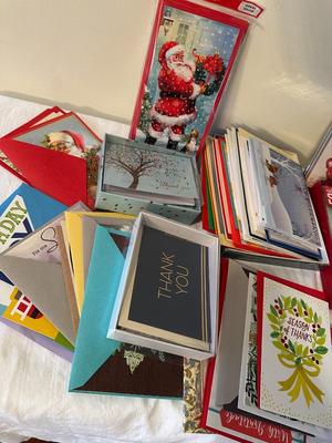 Box of Cards - Mostly Christmas, Thank You, etc. (B3)