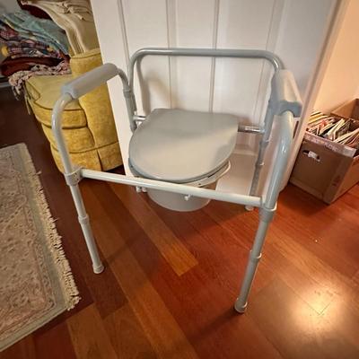 Elder Care Items- Standalone Toilet, Walker, Raised Toilet Seat, Depends (B1)