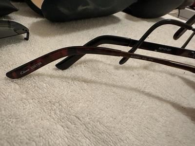 Lot of 6 Mens Prescription Glasses and Sunglasses & 5 Cases