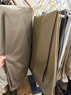 Lot Men's Pants, Many Khaki Style, Mostly 40x32 +7 Ties