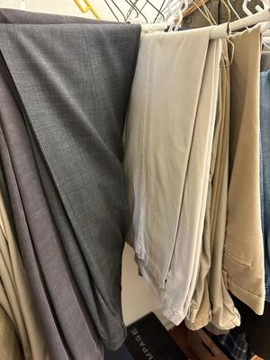 Lot Men's Pants, Many Khaki Style, Mostly 40x32 +7 Ties