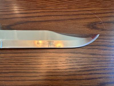 ELK RIDGE BOWIE KNIFE IN LEATHER SHEATH