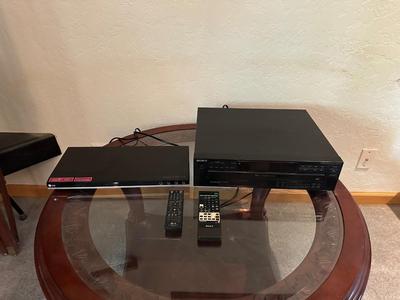 SONY 5 DISC PLAYER AND LG DVD PLAYER BOTH WITH REMOTES