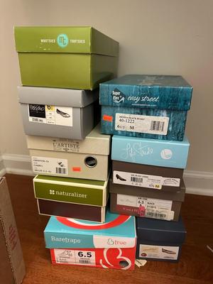 29 Piece Lot of Women's Shoes, Mostly 6.5; Some New, Most Worn (B1)