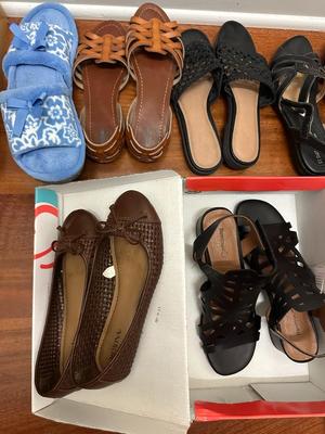 29 Piece Lot of Women's Shoes, Mostly 6.5; Some New, Most Worn (B1)