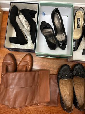 29 Piece Lot of Women's Shoes, Mostly 6.5; Some New, Most Worn (B1)