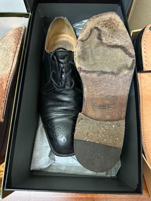 6 Piece Lot of Men's Shoes + Shoeshine Kit (B1)