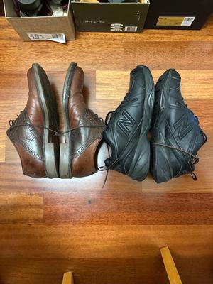 6 Piece Lot of Men's Shoes + Shoeshine Kit (B1)